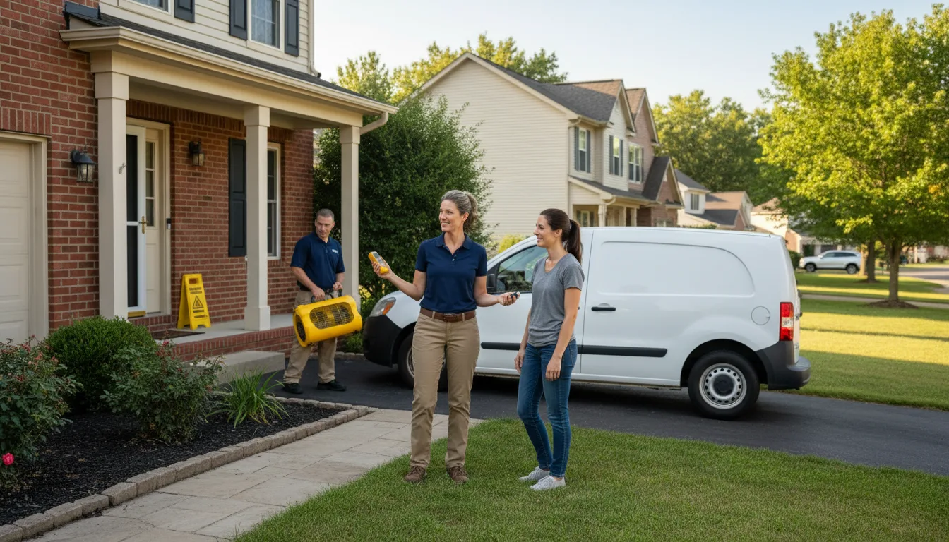 Water restoration image for Fire And Smoke Damage Restoration in Colchester, IL